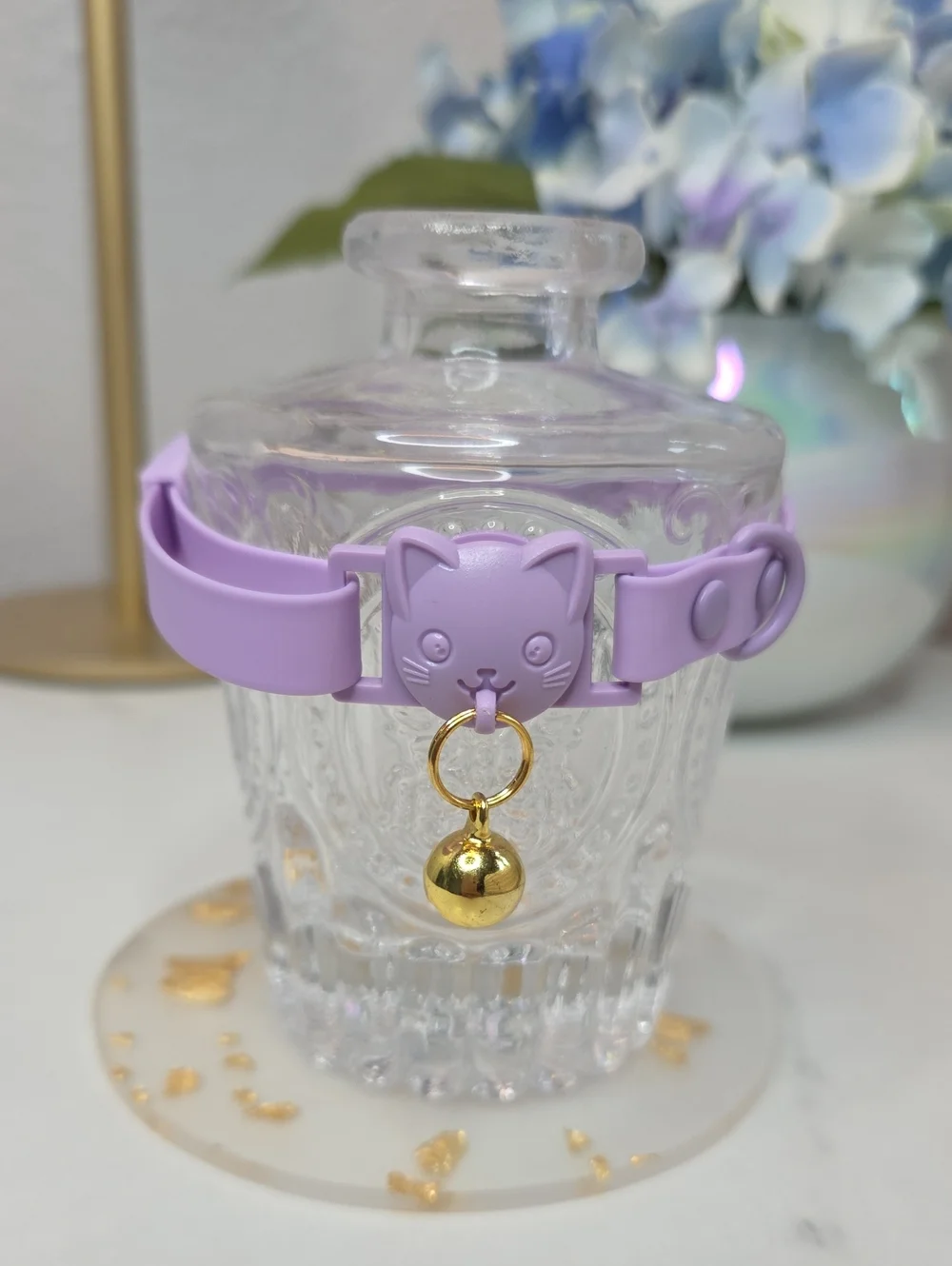 Lavender Cat Bell Collar for Cats